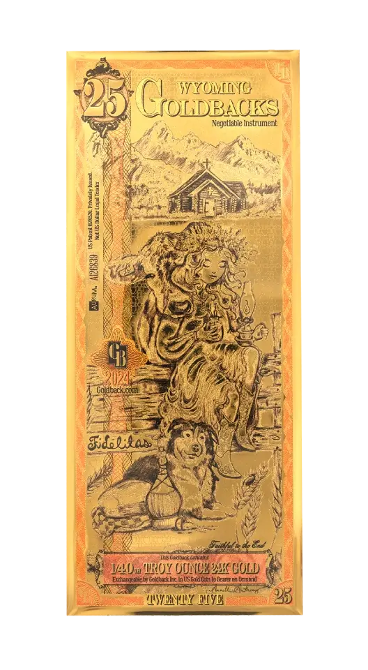 25 Wyoming Goldback